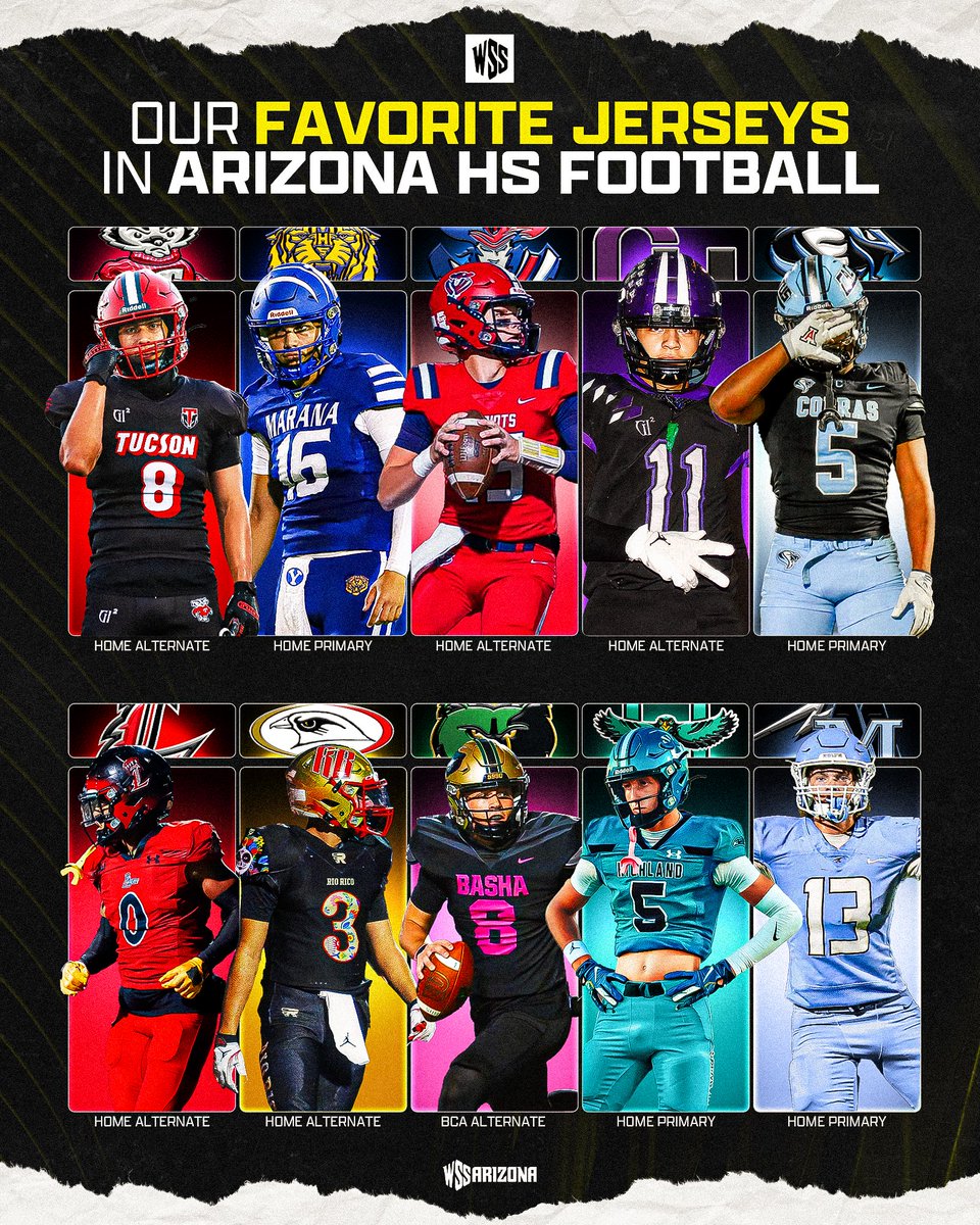 WSSArizona's tweet image. some of our favorite unis throughout the state 🥶 who got the best threads in AZ? #WSSAZ