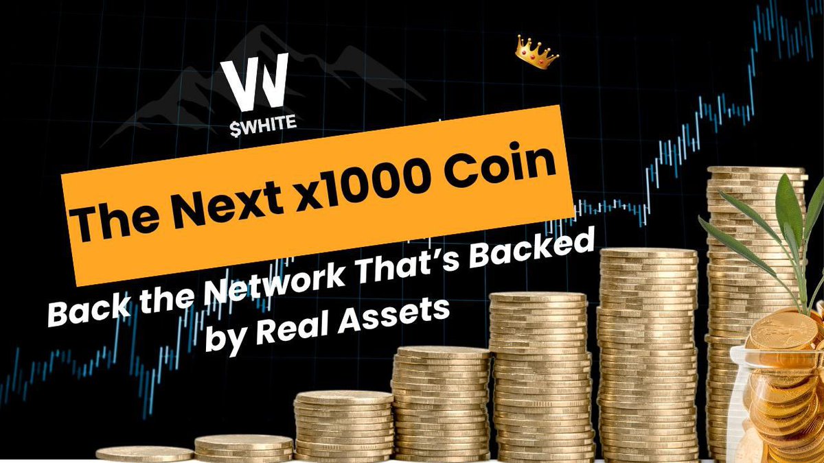 Nice to see something backed by real assets. $WHITENET will be the future, get in on the pre launch 
network.whiterock.fi/contribute?cod…