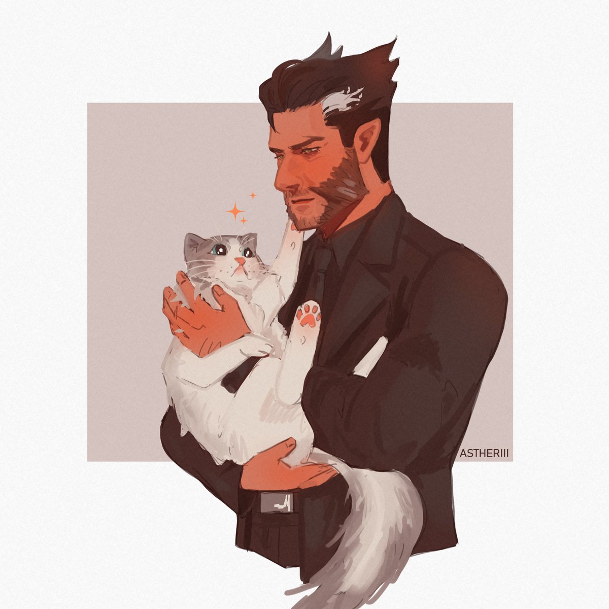 astheriii's tweet image. Logan and his baby ✨
#wolverine