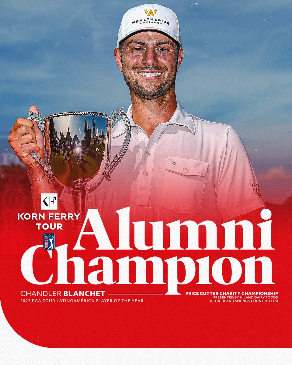 PGATOURAmericas's tweet image. Win No. 1 on the @KornFerryTour for the 2023 PGA TOUR Latinoamérica Player of the Year 🏆
Congrats, Chandler Blanchet!! 👏