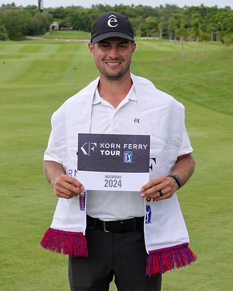 PGATOURAmericas's tweet image. Win No. 1 on the @KornFerryTour for the 2023 PGA TOUR Latinoamérica Player of the Year 🏆
Congrats, Chandler Blanchet!! 👏