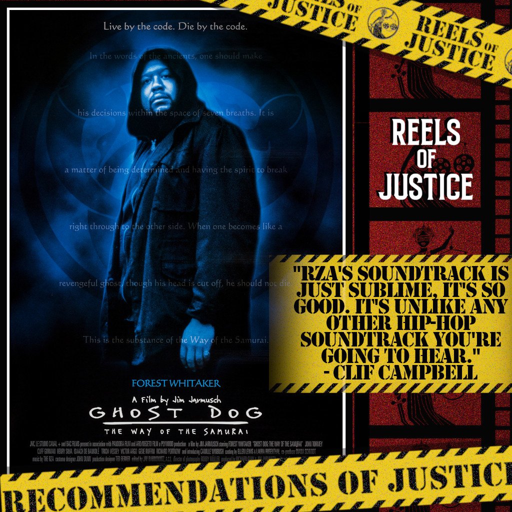 ReelsOfJustice's tweet image. "Rza's soundtrack is just sublime, it's so good. It's unlike any other hip-hop soundtrack you're going to hear." - @DrPondo, ‘Ghost Dog: The Way of the Samurai (1999)’
#RecommendationsofJustice #movie #movies #podcast #podcasts #podcasting #film #films #filmtwitter #moviereview