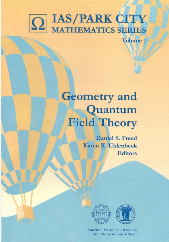DiracGhost's tweet image. Check out 'Geometry and Quantum Field Theory' , a series of collected lectures edited by Daniel S. Freed and Karen Uhlenbeck published by AMS (IAS/Park City Mathematics Series).
I've mainly used this little gem for Orlando Alvarez's lectures on quantum mechanics and the index…