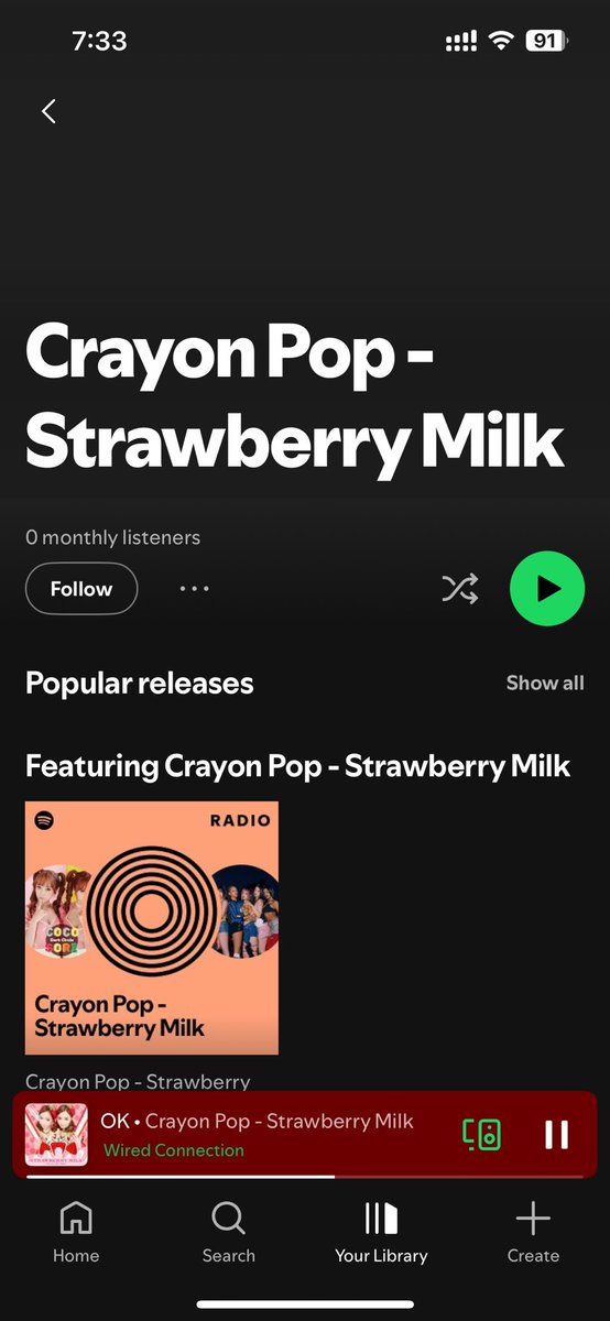 aoaluvme's tweet image. im gonna cry strawberry milk has 0 monthly listeners, not even the twins themselves 😭