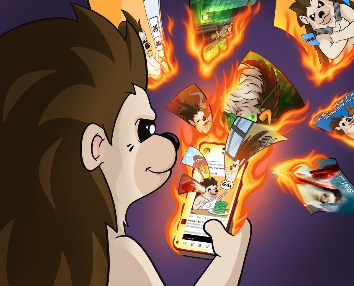 hahayesonsol's tweet image. When the timeline looks this 🔥
You know something’s cooking. 🦔