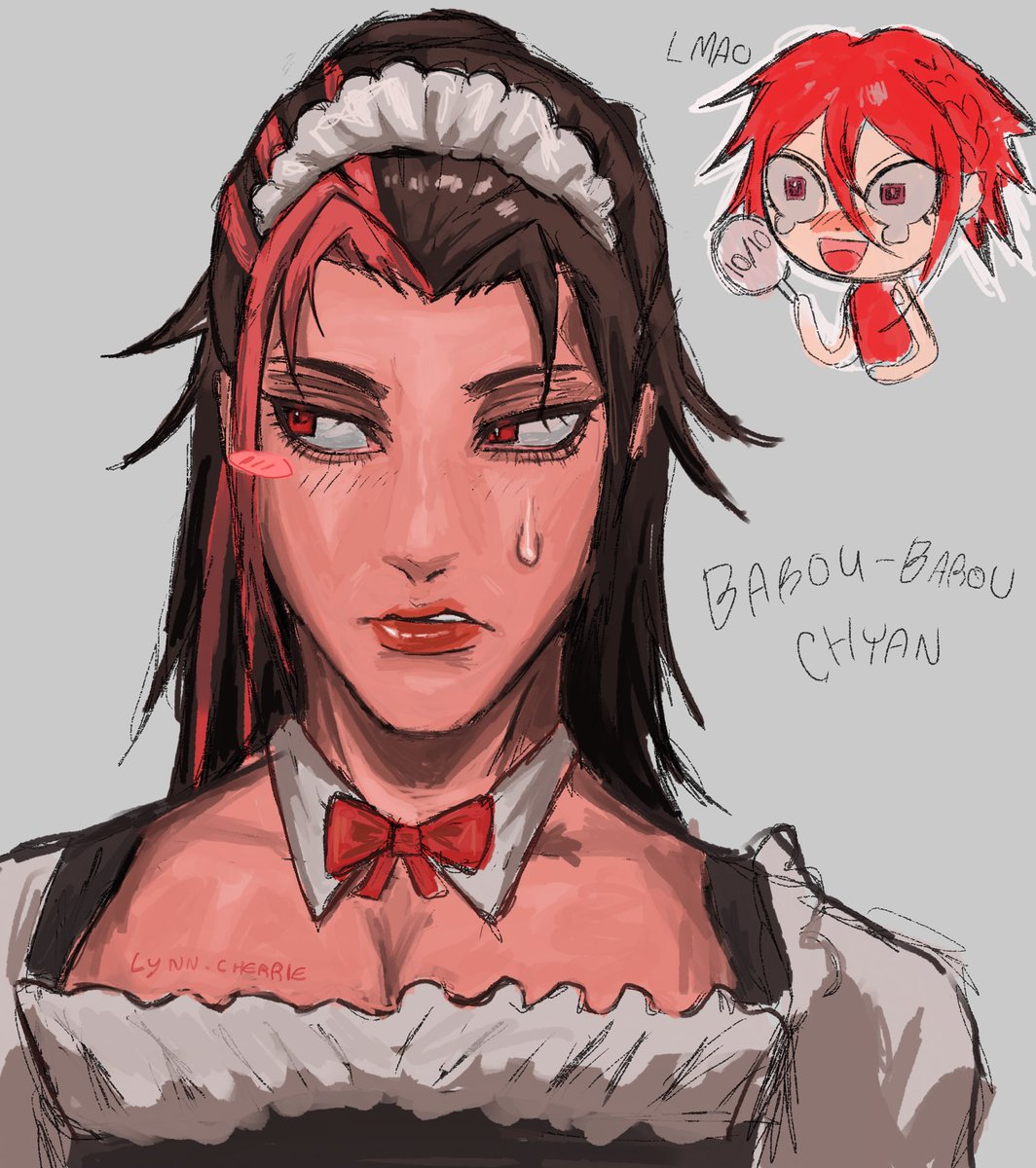 Fem maid Barou + fem Chigiri 🥹✌️💗
For some reason I had a BIG style jump 💔💔💔😭
#ブルーロックFA #BLUELOCK #barogiri