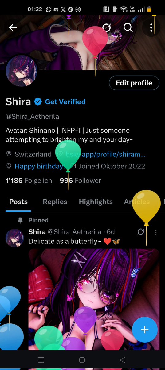 Shira_Aetherila's tweet image. Balloons~ 🎈❤️
