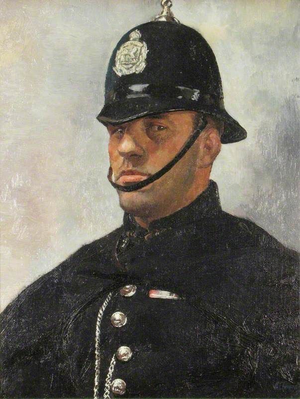 MarkHay55822123's tweet image. Plod of old, a former soldier.
'PC 12' painted by C F Tunnicliffe in 1935.
