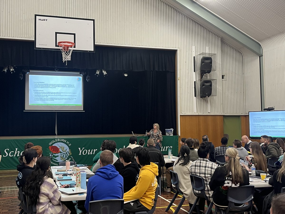 HighIngleburn's tweet image. Unlocking Potential, Shaping Futures
Today, our Staff Development Day is dedicated to deepening our commitment to high potential and gifted education (HPGE) and student engagement. Through collaborative learning, reflective practice, and evidence-informed strategies, staff will…