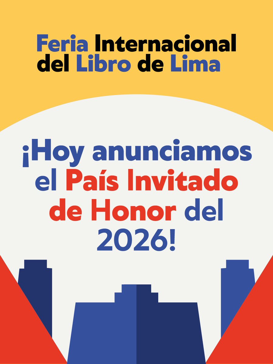 FILLima2025's tweet image. ¿Adivinas cuál será el próximo País Invitado de Honor de la FIL Lima?🤔❓
Aquí te dejamos una pista.
¿Adivinaste? Escríbelo en los comentarios.