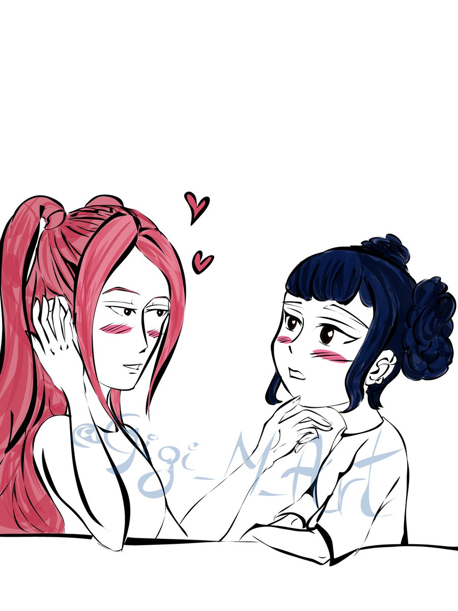 Gigi_M_Art's tweet image. Here's a little lasso drawing on my phone ( I forgot how to draw on my phone Ps : everything done from memory , I don't recommend it though )
Of #zoemira
#Polytrix #KPOPDEMONHUNTERS