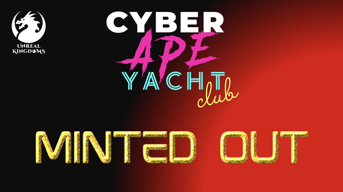TOP HAT🇮🇪 (@top_hat_838) on Twitter photo 🚨 CAYC: 10000 MINTED OUT 🚨
🐵The <a href="/CyberapeYacht/">Cyber Ape Yacht Club</a> Club collection is now fully Minted.
⚔️ The <a href="/UnrealKingdoms/">Unreal Kingdoms</a> multiverse metaverse ecosystem is about to go live in full BETA Mode on Steam, Xbox and PlayStation.
💥 FREE to play and earn for everyone.
💰 Massive rewards for 🚨 CAYC: 10000 MINTED OUT 🚨
🐵The <a href="/CyberapeYacht/">Cyber Ape Yacht Club</a> Club collection is now fully Minted.
⚔️ The <a href="/UnrealKingdoms/">Unreal Kingdoms</a> multiverse metaverse ecosystem is about to go live in full BETA Mode on Steam, Xbox and PlayStation.
💥 FREE to play and earn for everyone.
💰 Massive rewards for