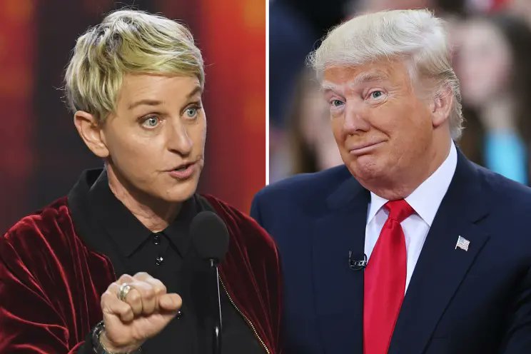 disclosetv's tweet image. NEW - Ellen DeGeneres confirms she left the U.S. because of Trump and is "staying" in the UK.