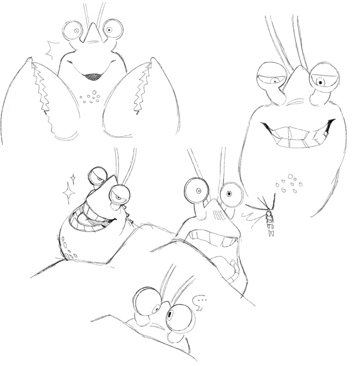 svnthsun's tweet image. Some sketches :3c my baby!! #Tamatoa