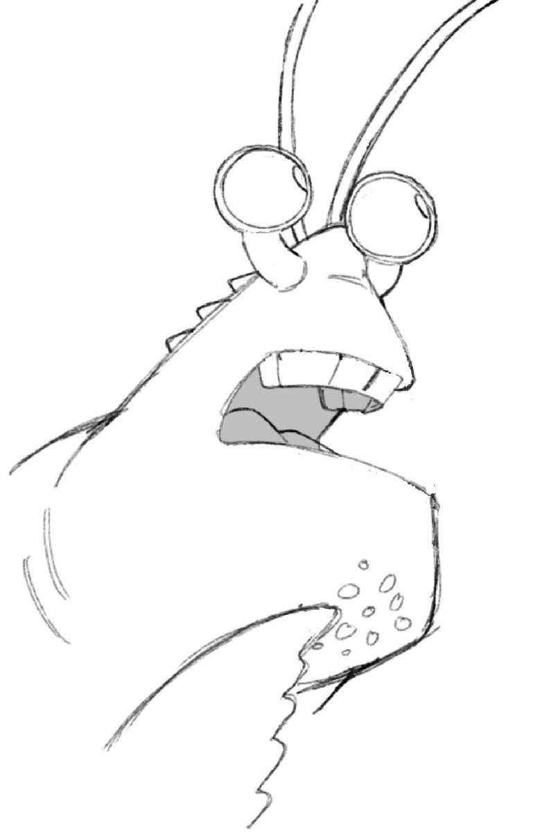 svnthsun's tweet image. Some sketches :3c my baby!! #Tamatoa