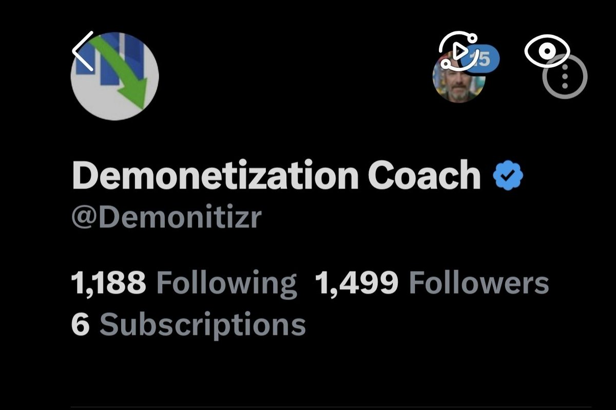 Demonitizr's tweet image. I haven't posted about follower milestones.
1.5k seems legit, though.
Who will it be?