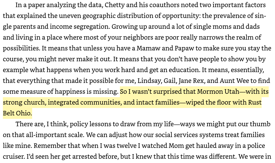 CwicShow's tweet image. Hillbilly Elegy is the book that made JD Vance a household name. This excerpt is a reminder of the benefits of organized religion well lived.