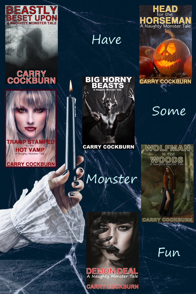 #PleaseShare

Monster up your #Monday for a naughty start to the week!

👹mybook.to/HornyBeasts
😈mybook.to/DemonDeal
🎃mybook.to/Horseman
🐺mybook.to/WolfmanWoods
🧌mybook.to/Beastly
🧛‍♀️mybook.to/HotVamp

#KindleReads #Erotica 📚