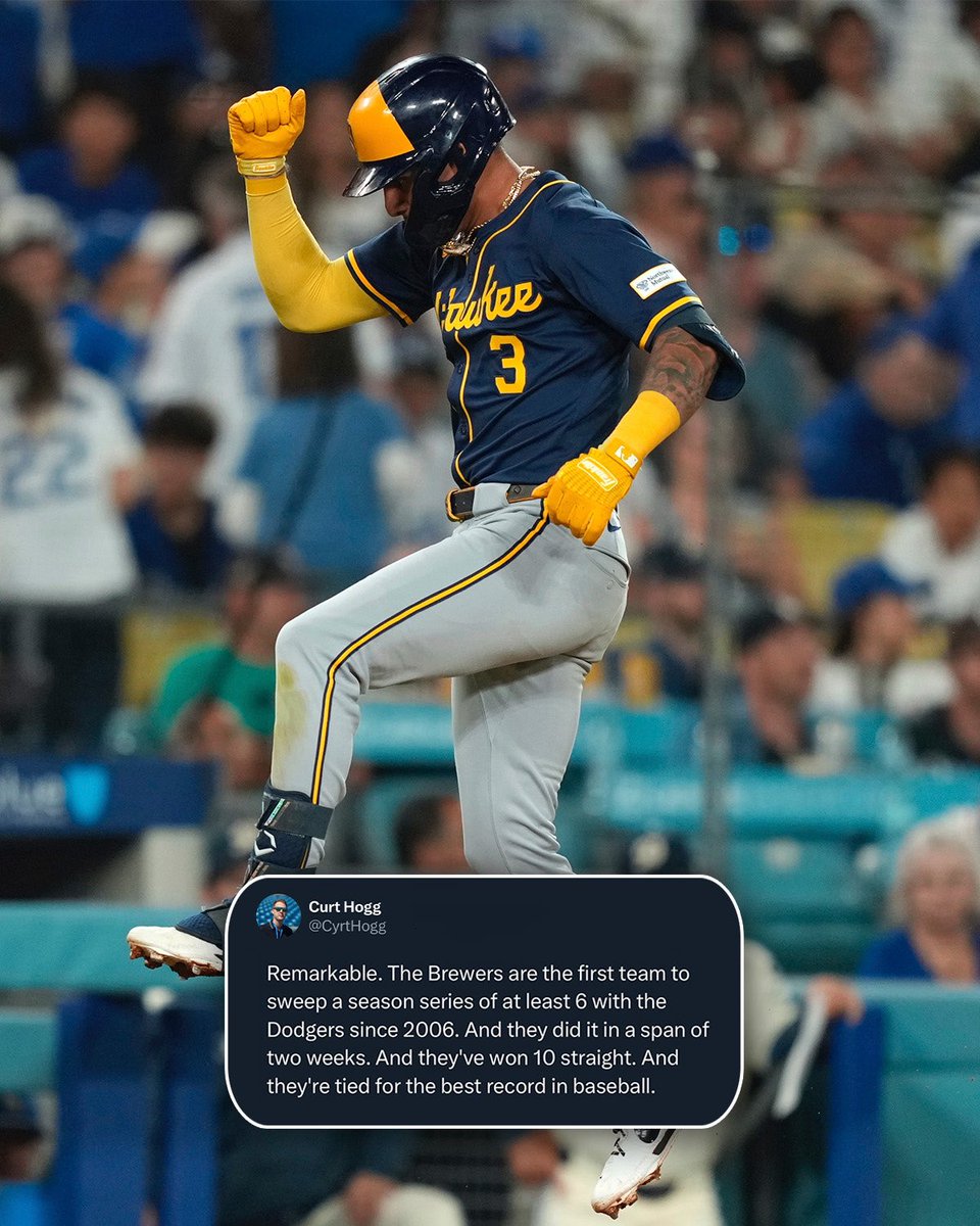 Brewers's tweet image. Remarkable indeed ❕
