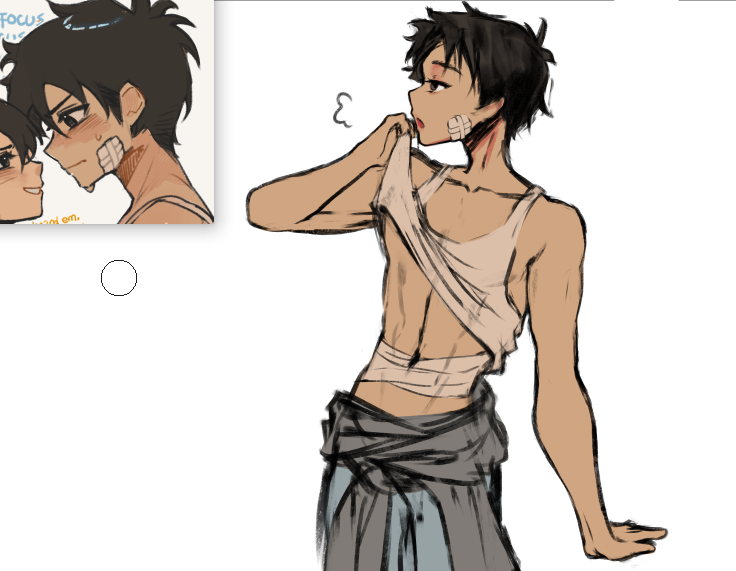 AnaNovarae's tweet image. yall i cant draw men i gotta fix his expression asap #rkgk #wip