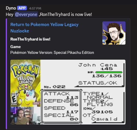 RonTheTryhard's tweet image. Ok this live notification thumbnail was perfect