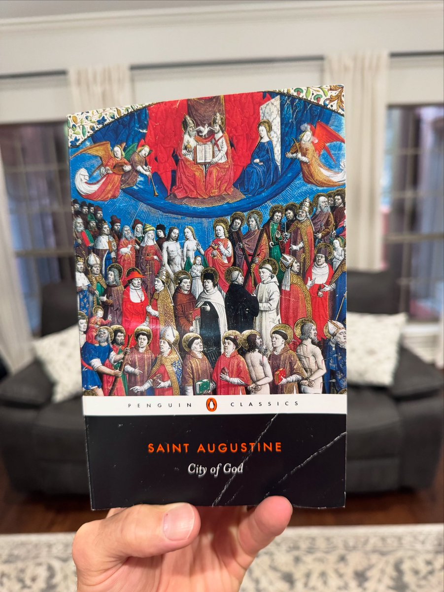 birdchadlouis's tweet image. I read it once, a lifetime ago. Now for a second time. But 1000+ pages? Come on, Augustine.
