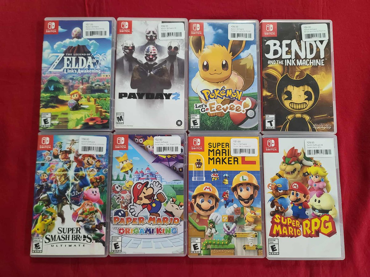 BigRedsRetroGmz's tweet image. "Clutch" is a fun way to describe a small group of things. Like this clutch of Switch games we now have available.
#Nintendo #Switch #NintendoSwitch #Mario #SmashBros #Pokemon #Zelda #PhysicalMedia #RETROGAMING #retrogames