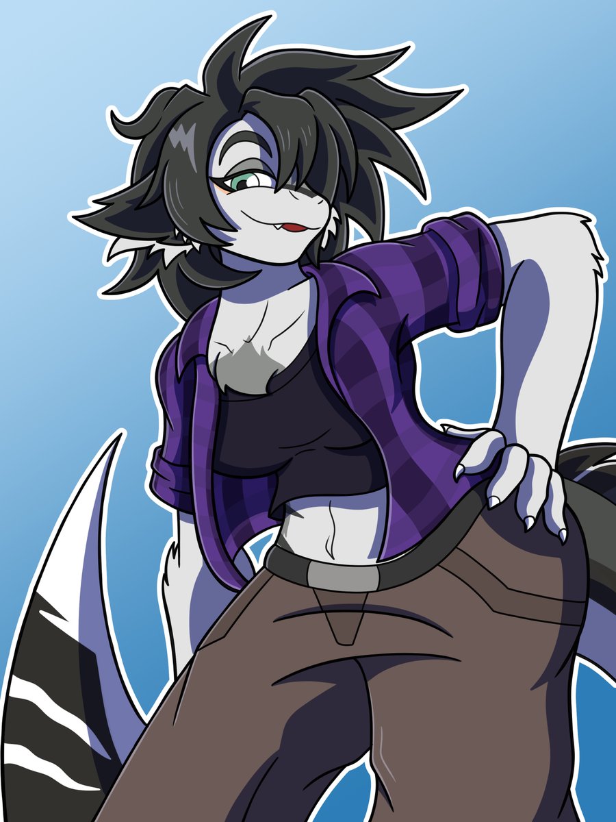 SOScomics's tweet image. New Art Attack for @FR95VB character, FR. #art #artfight #artfight2025 #TEAMFOSSIL #furryartwork