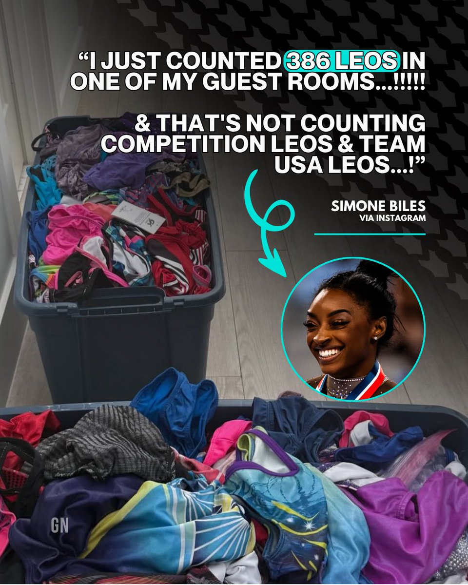 Gymnastics_Now's tweet image. The GOAT has accumulated a LOT of leotards after 22 years of gymnastics 😅
(📸: @Simone_Biles)