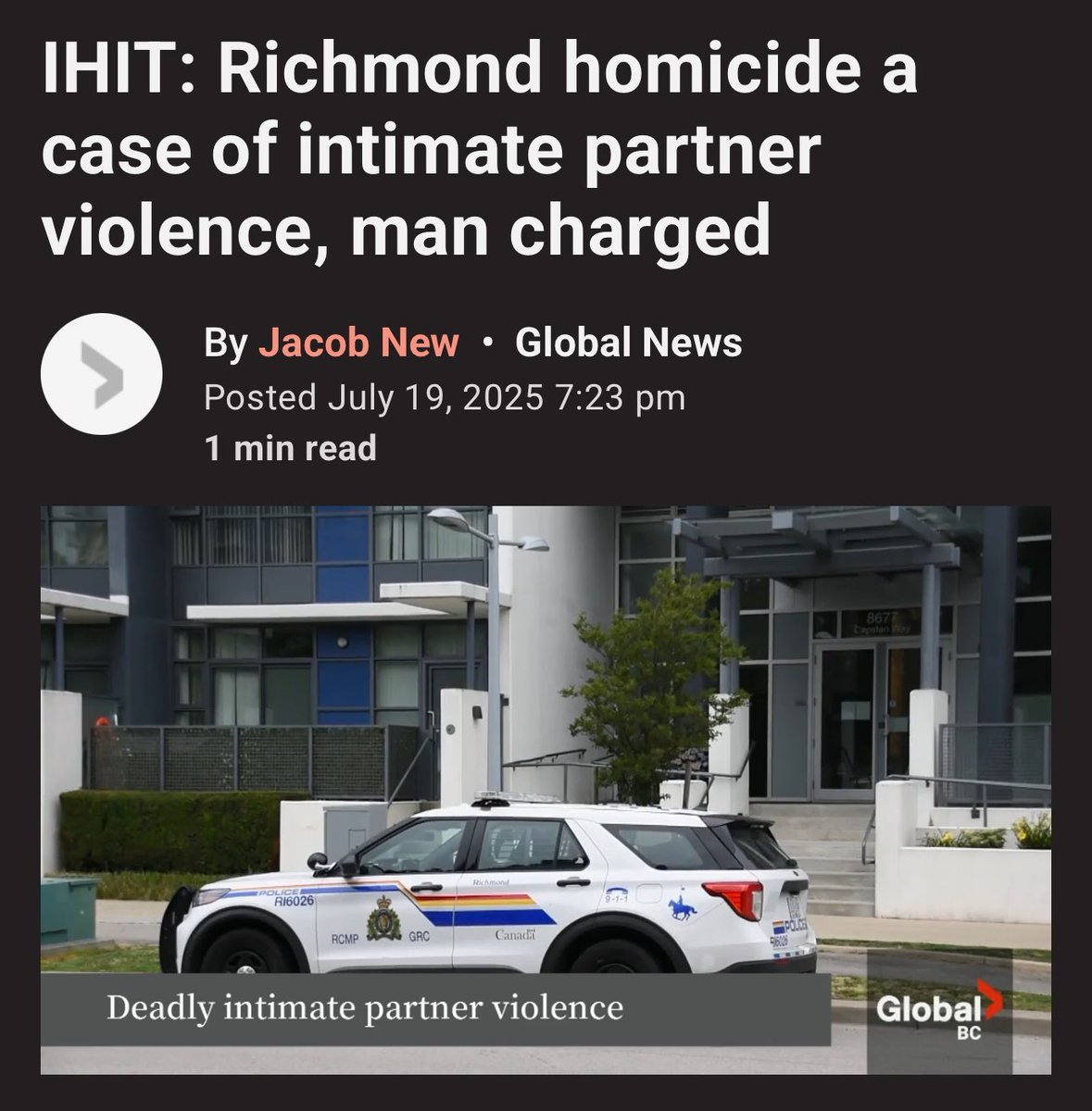 elenoresturko's tweet image. 1 in 5 homicides in Canada is related to intimate partner violence.
I’m deeply concerned that this is the 4th instance of intimate partner violence turned deadly in B.C. in the last 3 weeks.
@Dave_Eby we need immediate action to address this crisis.