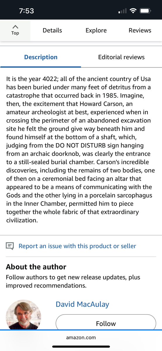 ArchaicLens's tweet image. Pretty excited to read Motel of the Mysteries by David Macaulay. Description below 👇