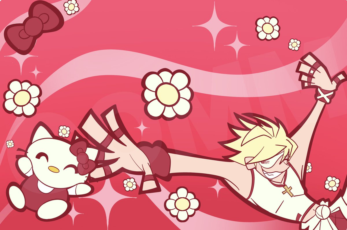 Tubularparu's tweet image. Remembered that time I got to make matching fight sticks :3🎀👥