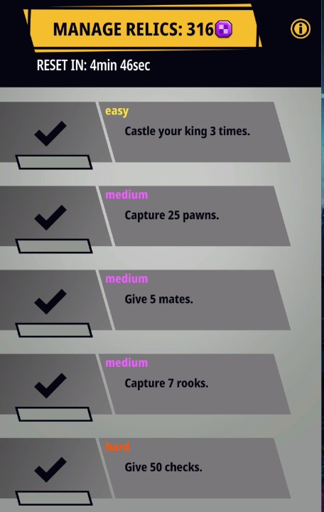 Nerd Logic (@nerdlogictv) on Twitter photo So maaaybe I'm a procrastinator😅
But I managed to finish all <a href="/chess_universe/">Chess Universe</a> quests today So maaaybe I'm a procrastinator😅
But I managed to finish all <a href="/chess_universe/">Chess Universe</a> quests today