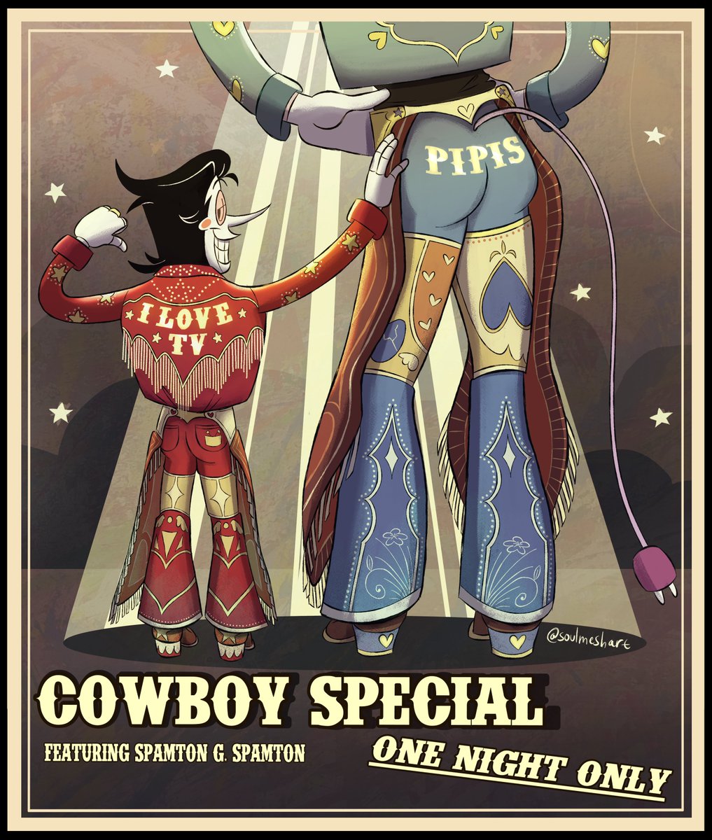 whatever go my cowboy fit #spamtenna 
just an excuse to give them different outfits tbh
#DELTARUNE