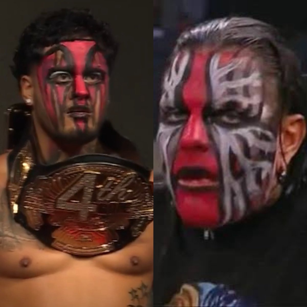 SmackWrestling's tweet image. Zilla Fatu me recuerda a Jeff Hardy con ese maquillaje, como en su etapa más oscura en TNA. #TNASlammaversary