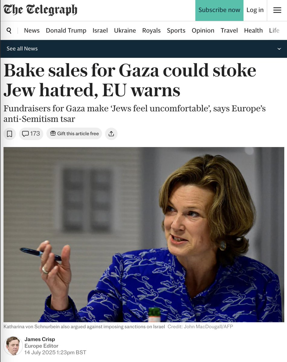 tombelaviv_'s tweet image. It makes Jews uncomfortable when people try to get food to people they want to starve to death.
telegraph.co.uk/world-news/202…