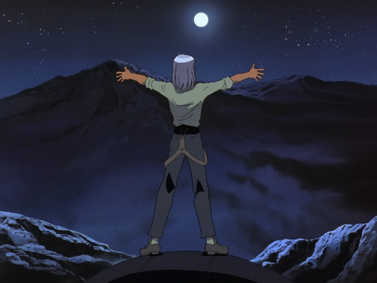 feezy_feez's tweet image. TOMINO: "When I hear it's a Full Moon, I open the window and look up at the Moon and shout "Dianna-sama!" (laughs). My wife will join me once a year for the occasion, which makes me very happy. Yes, I really do love Turn A Gundam."