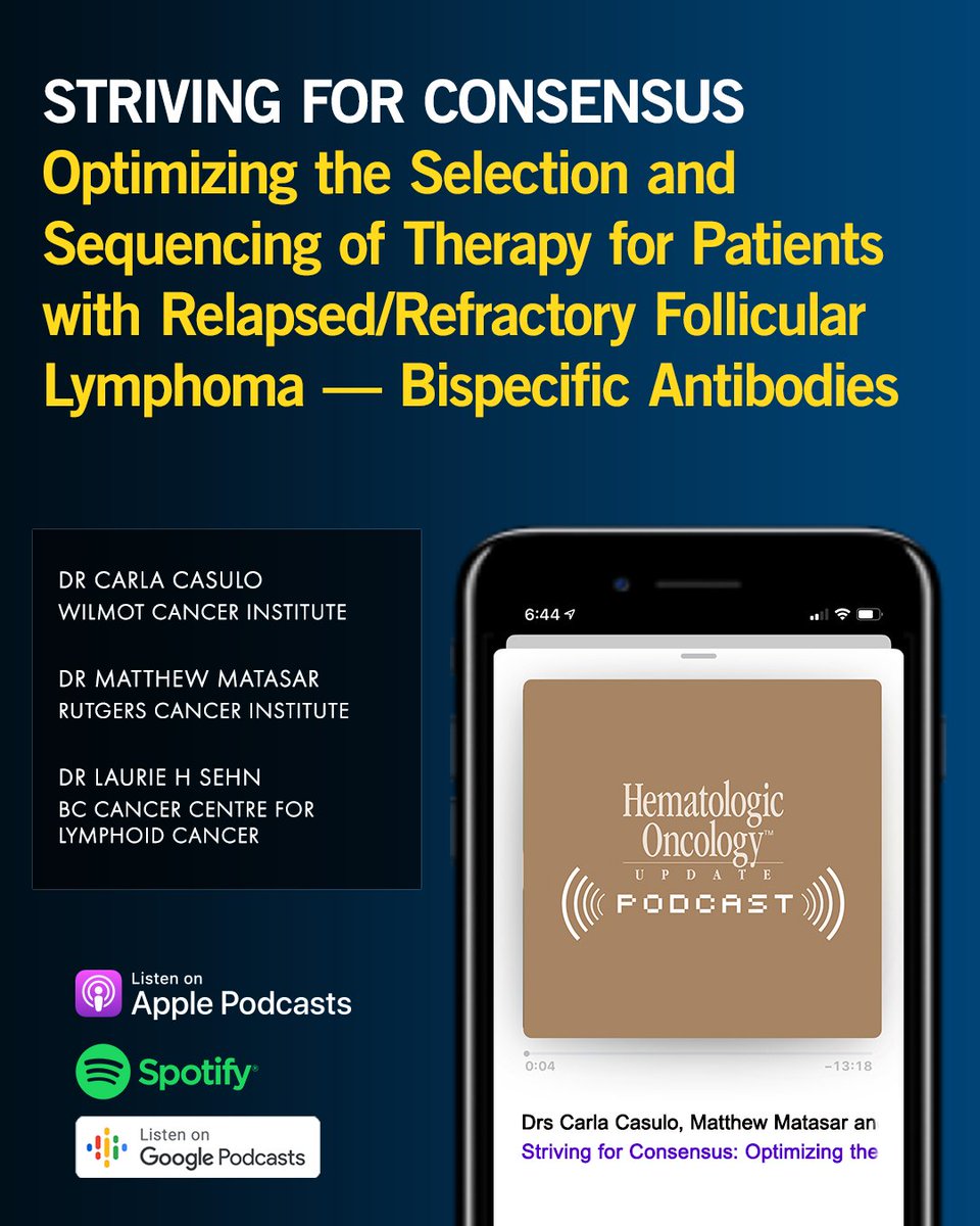 DrNeilLove's tweet image. Watch or listen to a roundtable discussion on optimizing the selection and sequencing of therapy for patients with relapsed/refractory follicular lymphoma. Link below. ow.ly/lJU250Wo15t
