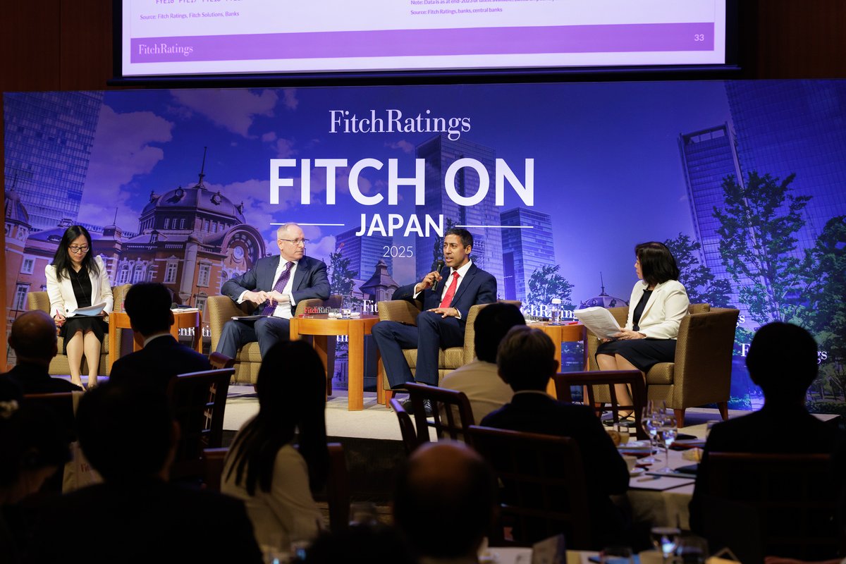 We were delighted to host a full house of financial market participants at our Fitch on Japan 2025 conference in Tokyo, where Fitch analysts and guest speakers discussed key trends and challenges for #Japan’s #economy and #credit market. More on Japan: ow.ly/bCpj50Wr0gj