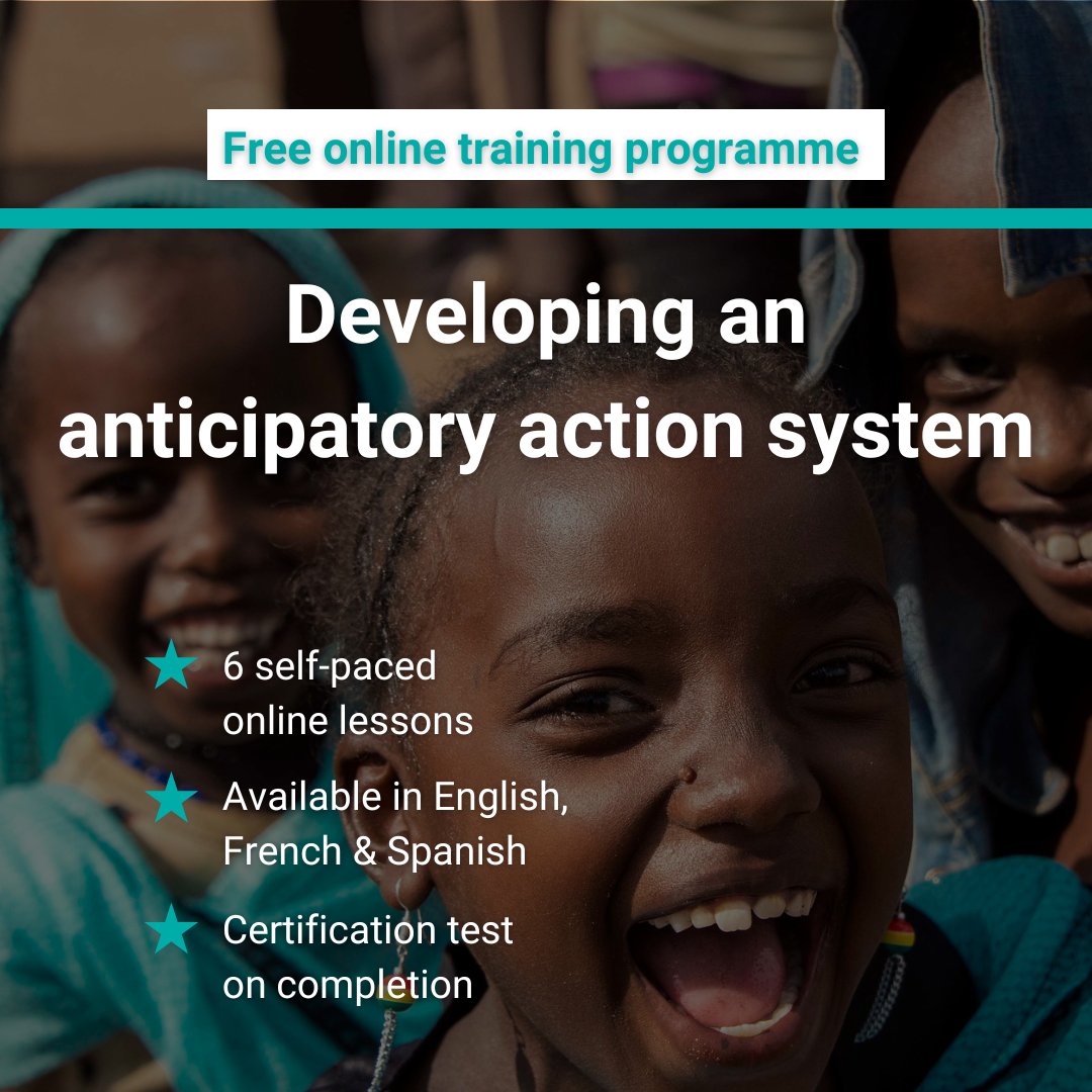 UNDRR's tweet image. 💡Act before disaster strikes.
🌾 @FAO’s free online course helps you build anticipatory action systems to protect lives, livelihoods & dignity.
✅ Early warning → early action
✅ Impact analysis
✅ Crisis timelines
🌐 ow.ly/1fIQ50WrTuZ #AnticipatoryAction