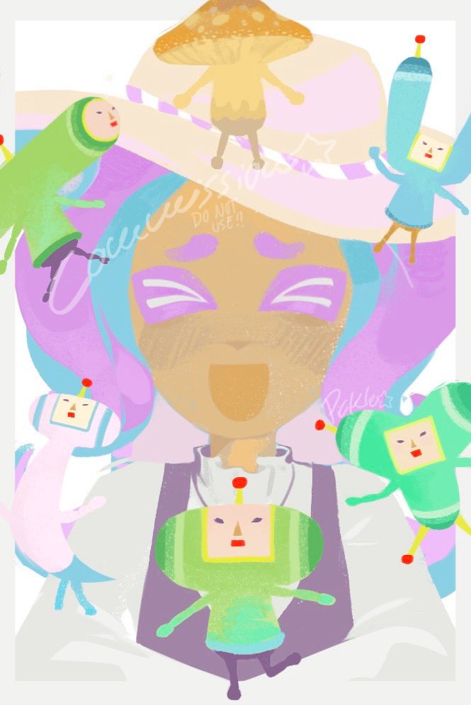 oldmoldypickle's tweet image. 20$ painting commission for my friend KATAMARI YEAAAA
