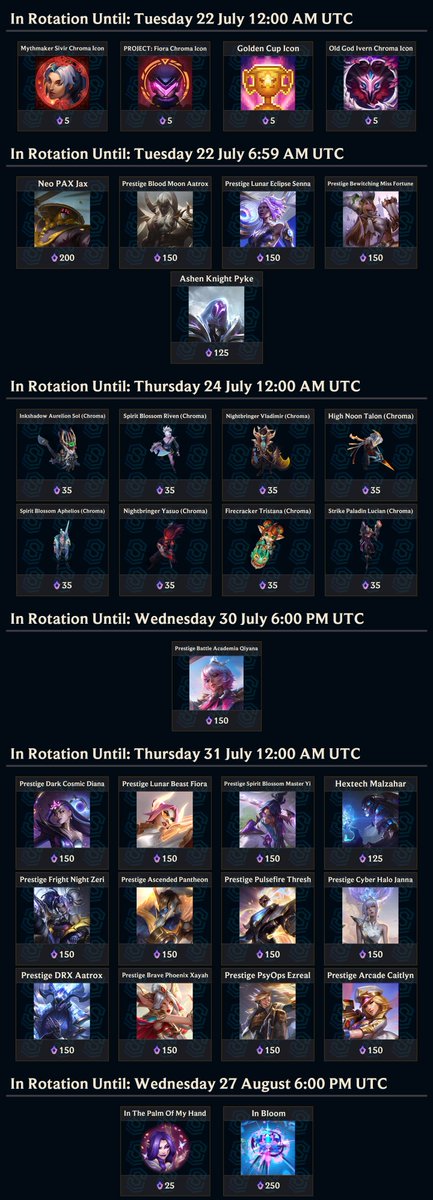 SkinSpotlights's tweet image. Mythic Shop Rotation!