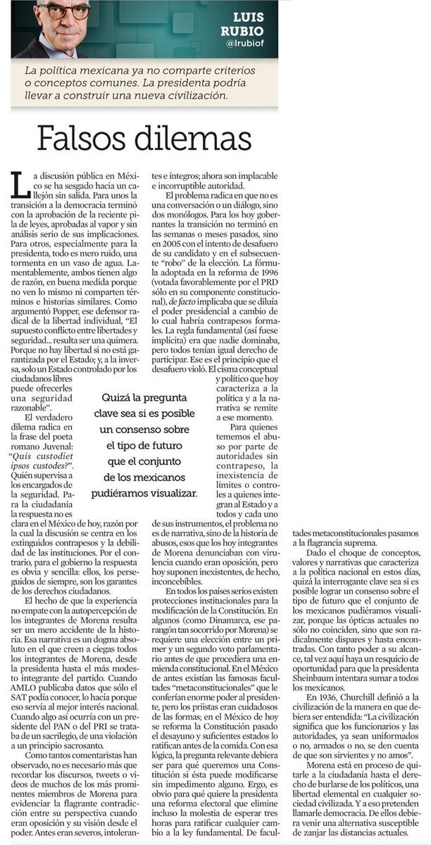 EdnaJaime's tweet image. Para los hoy gobernantes la transición no terminó en las semanas o meses pasados, sino en 2005 con el intento de desafuero de su candidato y en el subsecuente “robo” de la elección. Así, el problema radica en que no es una conversación o un diálogo, sino dos monólogos, escribe…