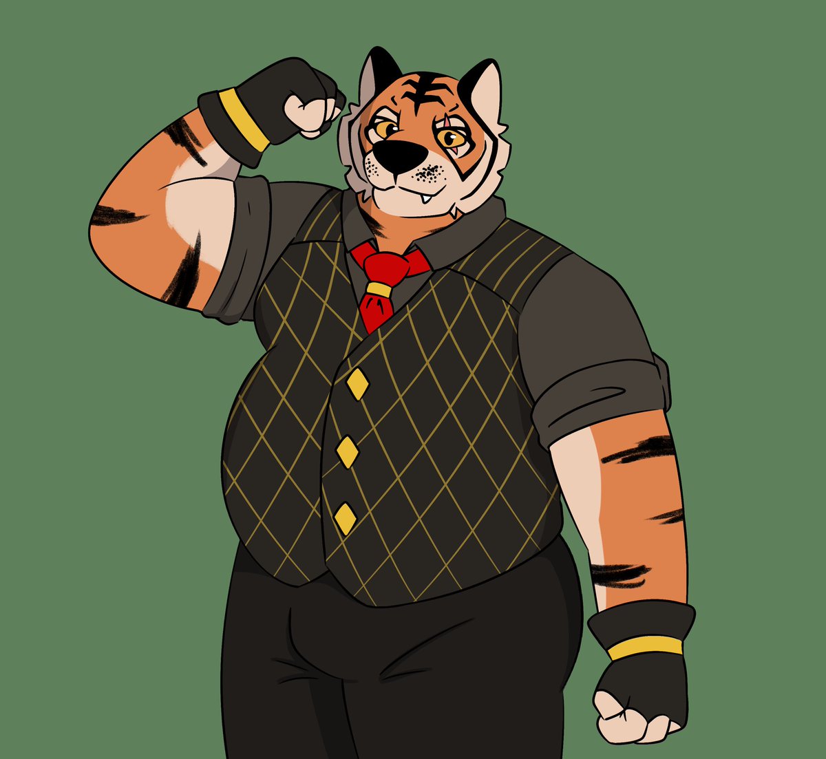 shlugrr's tweet photo. he replace his suit (this one will get ripped too) https://t.co/LzDdX53cCE