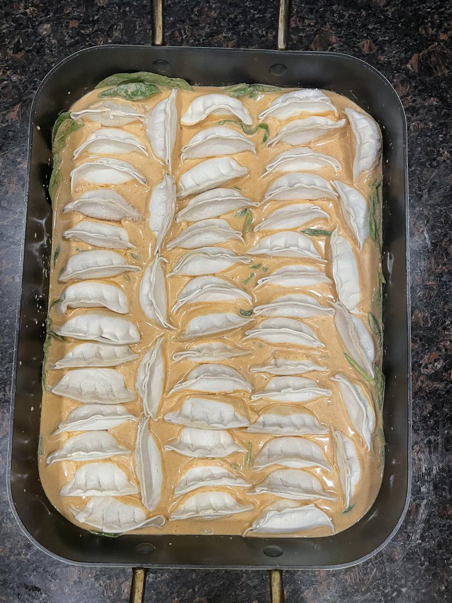 Chef4Tnite's tweet image. Making the One Pan Red Curry Dumpling dish for us and the neighbors 🔥🔥🔥