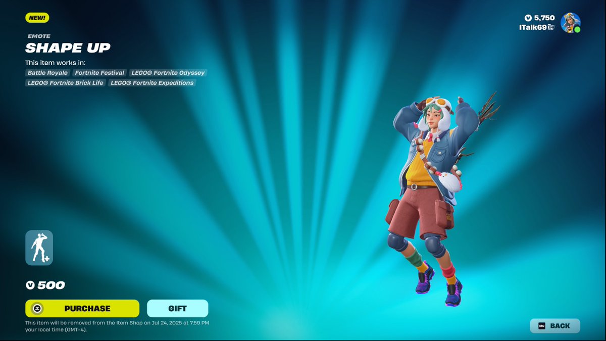 ThisIsITalk's tweet image. This emote will get some use in Party Royale I can already bet.