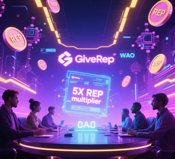 Asifkha71988860's tweet image. When the DAO meets the future — 💥 Multiply your voice, amplify your REP.
@GiveRep is redefining on-chain reputation with 5X power. 🚀
This isn’t just a meeting… it’s a revolution in trust.  @TypusFinance #ReputationFi #Web3 #Airdrop
#100xOnTypus