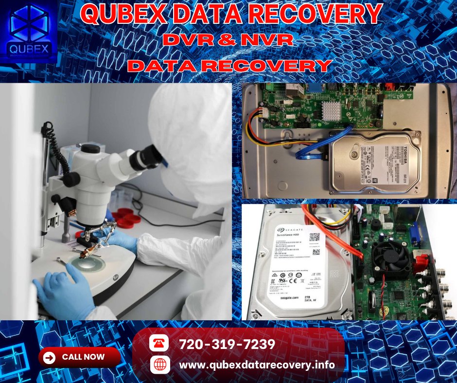 Failed DVR/NVR? 📹 Don't lose crucial footage! Qubex Data Recovery specializes in getting it back.
🔗 Recover data: qubexdatarecovery.info/contact-us

#DataRecovery #Surveillance #NVR #DVR #microcenter #datarecoverydenver #denverdatarecovery