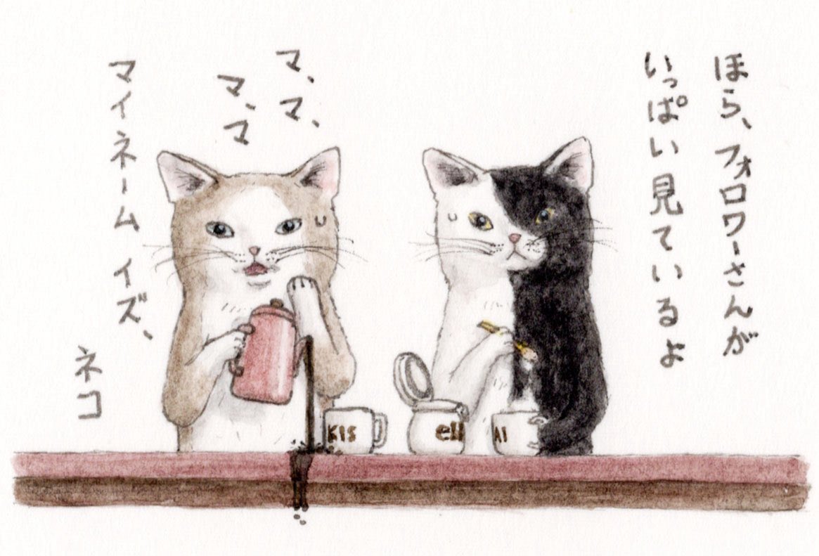 kimi_to_daskis's tweet image. 『見てるみんなを見る猫ズ』🐱🐱
こここここんにちは!👀
(フォロワーさんいっぱい増えてありがとう🐾)
#キミとダスキス #ドタバタ猫ズ