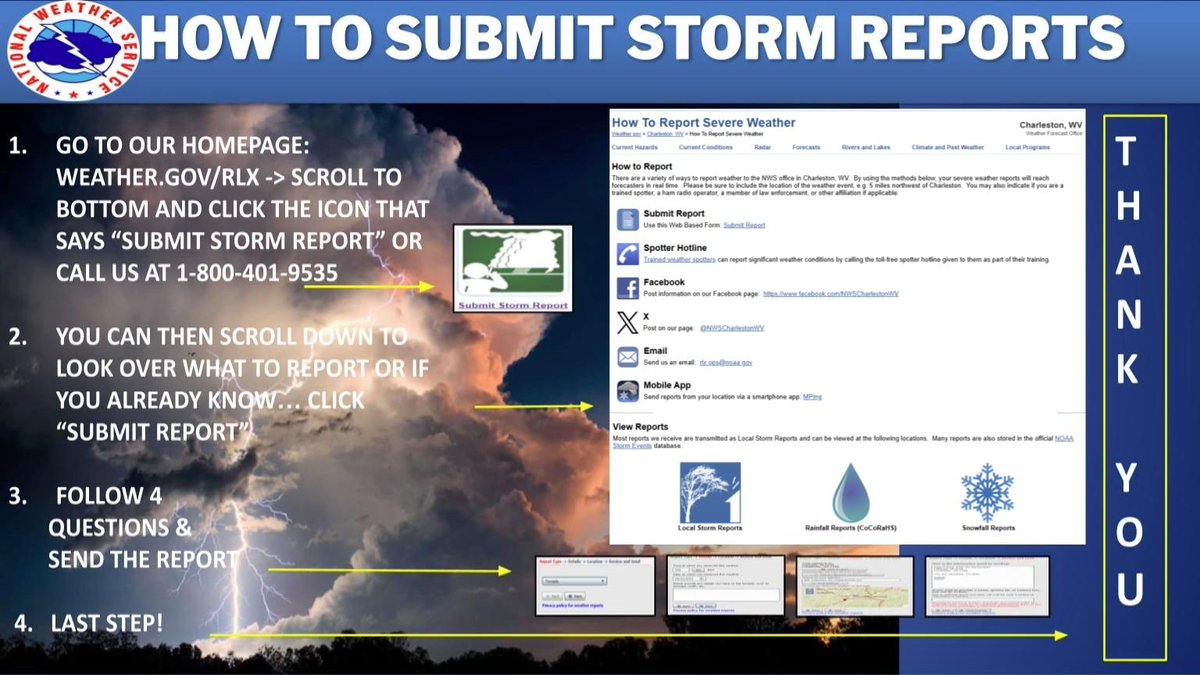 NWSCharlestonWV's tweet image. We are looking for reports of severe weather from this evening (both flooding and wind damage). If you observed any flooding or damage from winds (trees down), please feel free to comment below. Please include your location and time of report, along with a picture if possible.